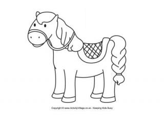 Horse Colouring Page 5