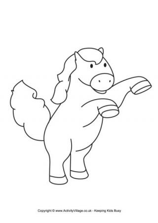 Horse Colouring Page 7