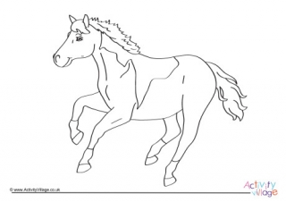 Horse Colouring Page 8