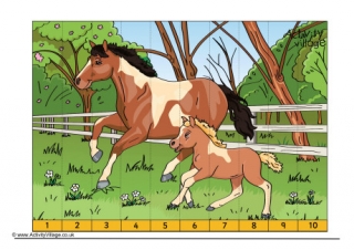 Horse Counting Jigsaw