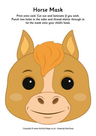 Horse Mask Printable