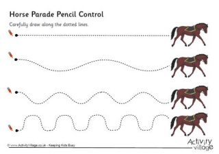 Horse Parade Pencil Control