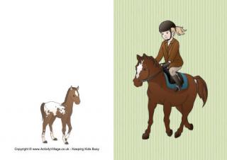 Horse Riding Card