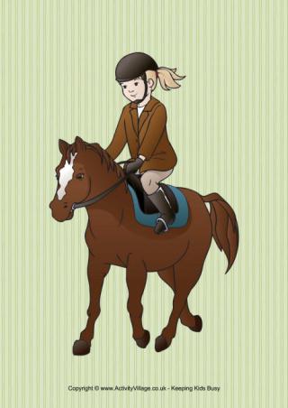 Horse Riding Poster