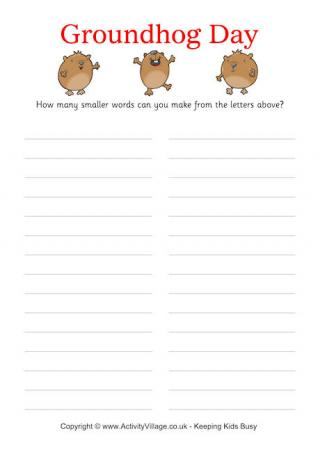 How Many Words -  Groundhog Day 