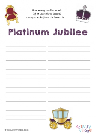 How Many Words Platinum Jubilee