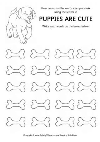 How Many Words Puppies