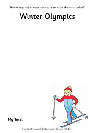How Many Smaller Words - Winter Olympics