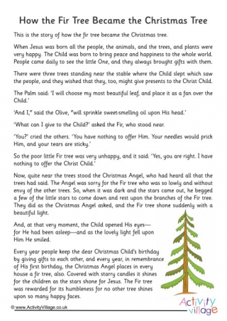 How the Fir Tree Became the Christmas Tree