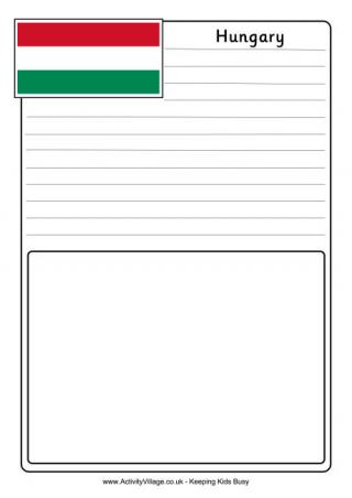 Hungary Notebooking Page