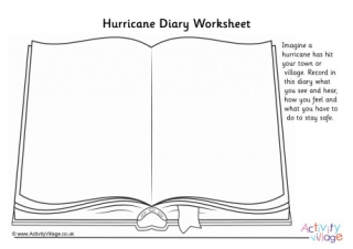 Hurricane Diary Worksheet