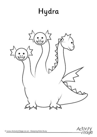 Hydra Colouring Page