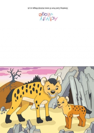 Hyenas Scene Card