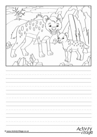 Hyenas Scene Story Paper