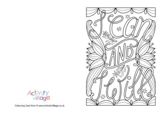 I Can And I Will Colouring Card