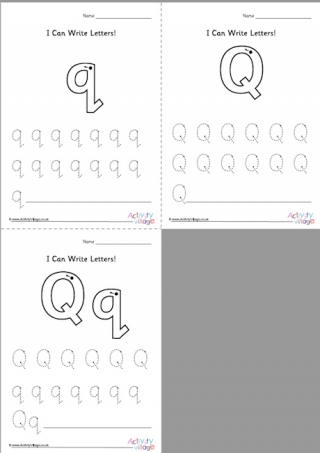 I Can Write Letter Q