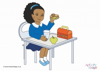 I Eat Lunch Poster