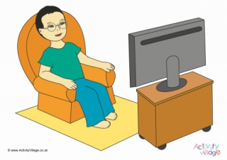 I Watch Television Poster
