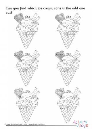 Ice Cream Cone - Odd One Out