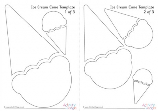 Ice Cream Cone Template 1