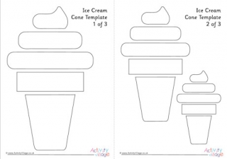 Ice Cream Cone Template 2T