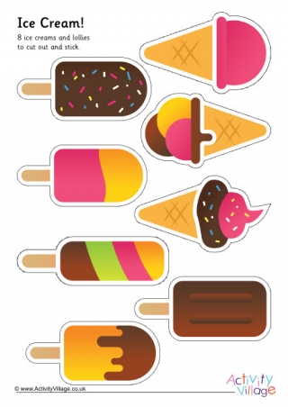 Ice Cream Cutting Shapes