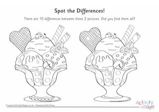 Ice Cream - Find the Differences