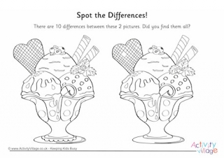 Ice Cream - Find the Differences