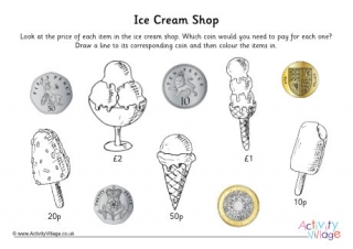 Ice Cream Shop Match Coins