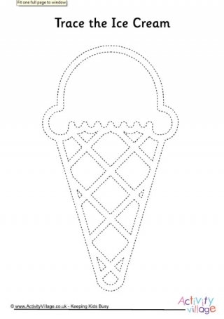 Ice Cream Tracing Page 1