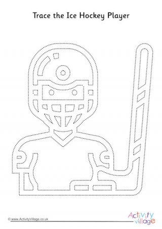 Ice Hockey Tracing Page 1