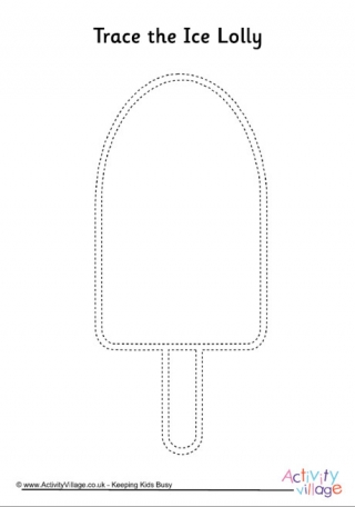 Ice Lolly Tracing Page