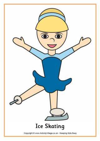 Ice Skating Poster