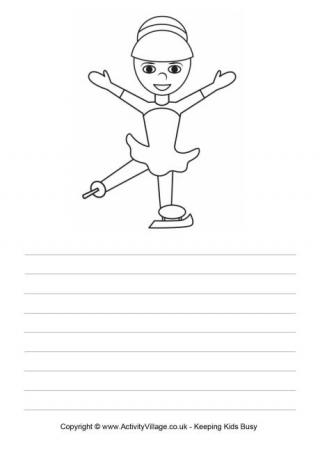 Ice Skating Story Paper 