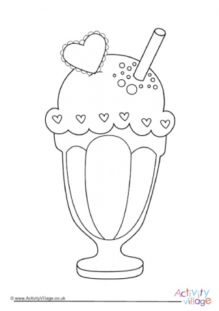 Food And Drink Colouring Pages