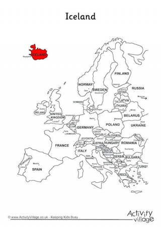 Iceland On Map Of Europe