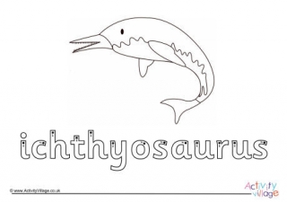 Ichthyosaurus Finger Tracing