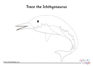 Ichthyosaurus Tracing Page