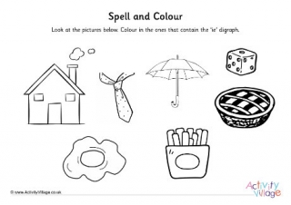 Ie Digraph Spell And Colour