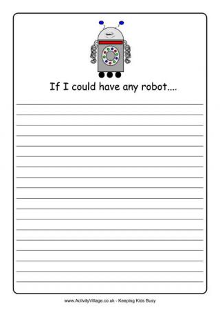If I Could Have Any Robot - Story Starter
