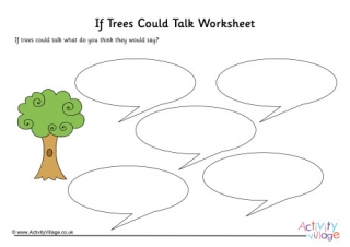 If Trees Could Talk Worksheet