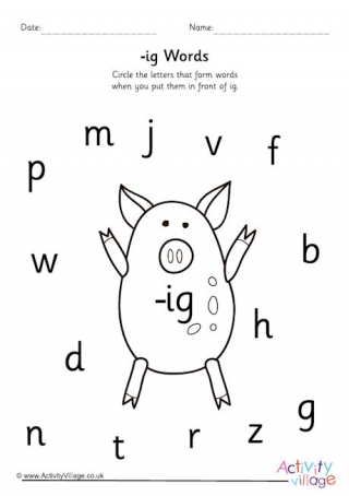 Pig Worksheets