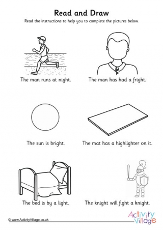 Igh Trigraph Read And Draw