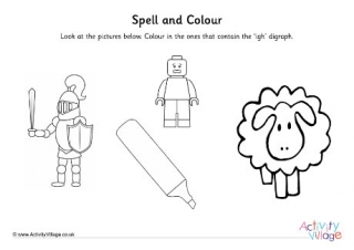 Igh Trigraph Spell And Colour