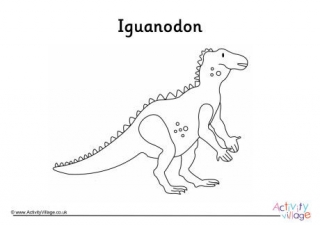 Iguanodon Colouring Page