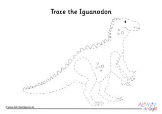 Iguanodon Tracing Page