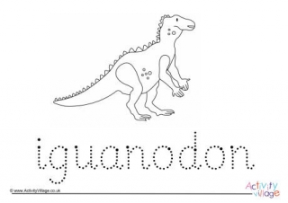 Iguanodon Word Tracing