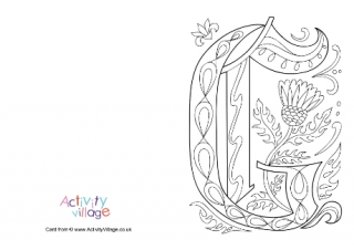 Letter G Colouring Pages