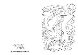 Letter T Colouring Pages