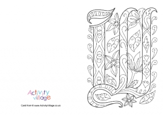 Illuminated Alphabet Coloring Pages | Coloring Page Blog